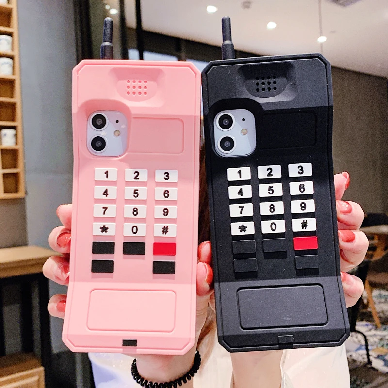 3D клетчатый классический мобильный телефон чехол для iPhone 12 11Pro Max Xs 6 7 8 плюс Ретро