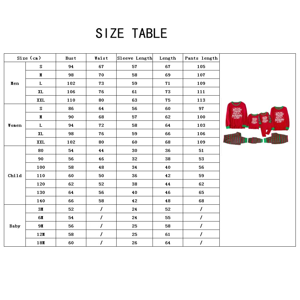 

Christmas Parent-child Outfits Pajamas Long Sleeve Letter Print Pullover Striped Trousers Baby Romper Family Matching Outfits