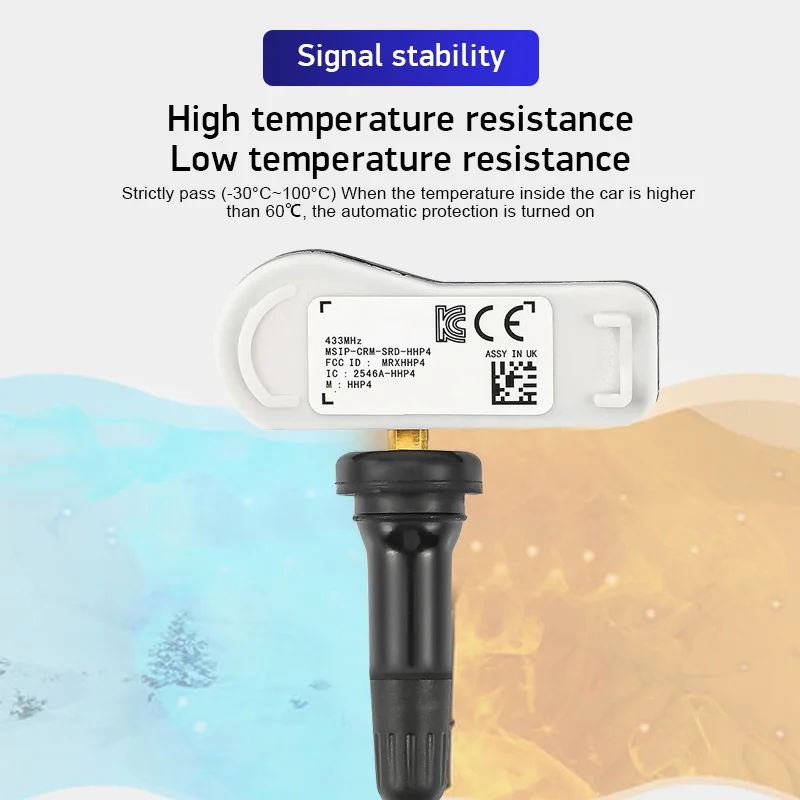 TPMS 52933-C1100 52933C1100 для Hyundai Creta IX25 Tucson I40 Sonata 2015-2018 Автомобильный датчик давления в