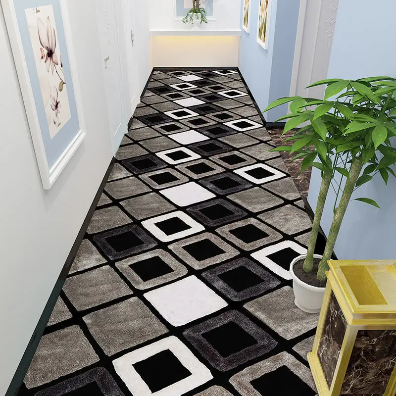 

Nordic 3D Printing Corridor Carpet Area Rugs Living Room Carpets Kitchen Bathroom Anti-skid Floor Mat for Home Decorative