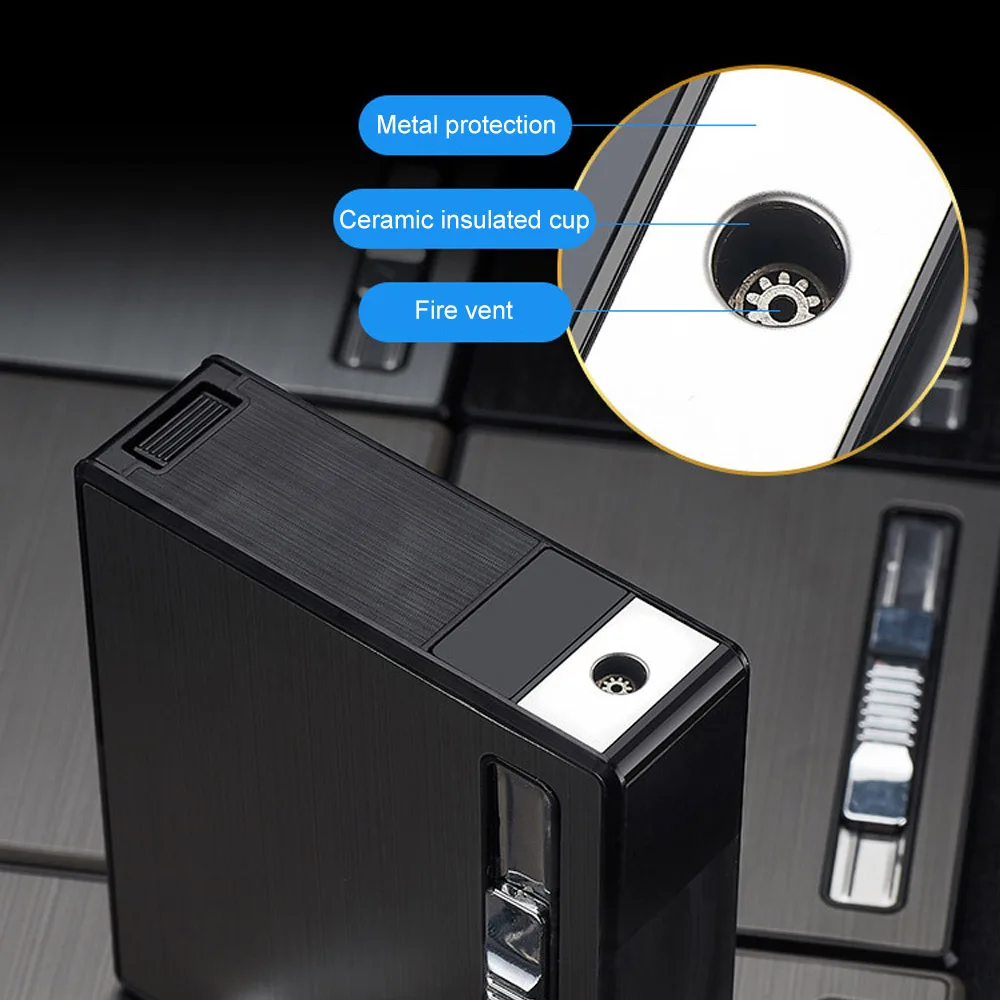 20 шт металлический сигареты автоматический отскок Зажигалка для прикуривания