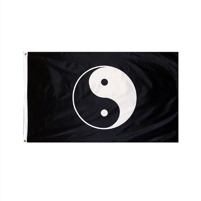 Johnin 90x150 см YIN YANG yinyang peace tao taoism yin yang Flag|Флаги баннеры и аксессуары| |
