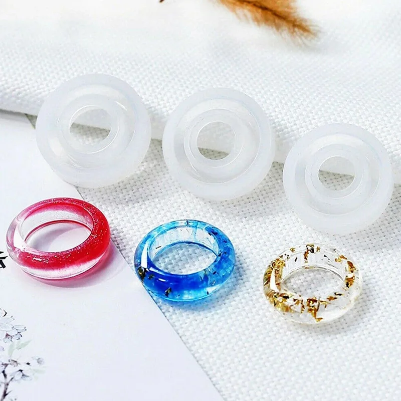 

Transparent Crystal Silicone Epoxy Casting Resin Ring Mould DIY Decorative Craft Jewelry Making Ring
