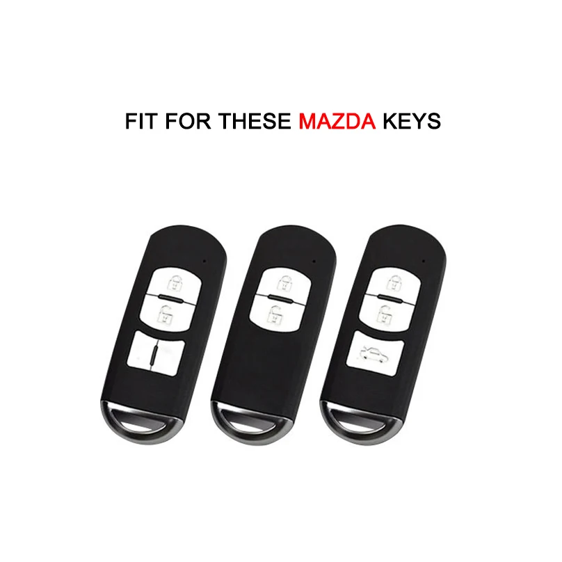 Кожа пульт дистанционного управления Чехол для автомобильного смарт ключа Mazda 2 3