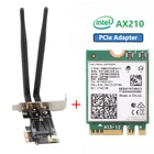 Настольный Wi-Fi 6 Intel AX210 PCIe Wi-Fi адаптер Bluetooth 5,2 3000 Мбитс 802.11ax AX210NGW Беспроводной Wi-Fi 6E карта AX200