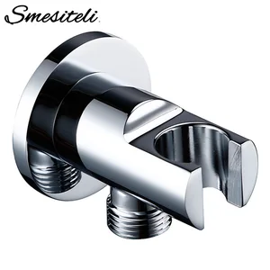 Кронштейн для душа Smesiteli с ручной фиксацией, серебристый полированный латунный настенный держатель, регулируемый для ванной комнаты
