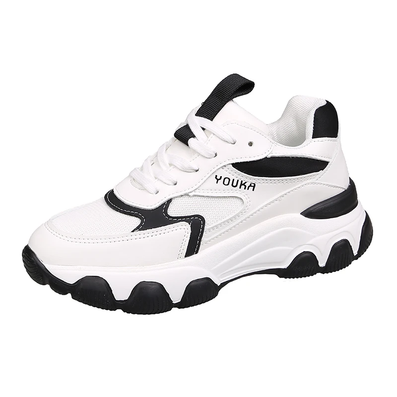 

Women Platform Sneakers 2021 Spring Fashion Brand Casual Shoes Chunky Sports Vulcanized Shoes Woman Thick Soled Trainers Ladies
