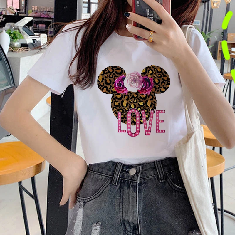 

Graphic tees tops Cute silhouette tshirts women funny t shirt white Tops casual short Camisetas Mujer_T-Shirt
