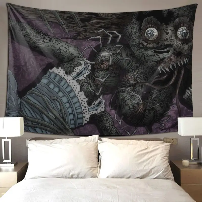 Настенный гобелен в стиле Харадзюку джундзи Ито японские ужасы мангапредство