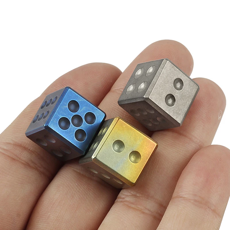 1 шт./лот легкие титановые кубики из сплава маленькие игрушки EDC для игры в красное