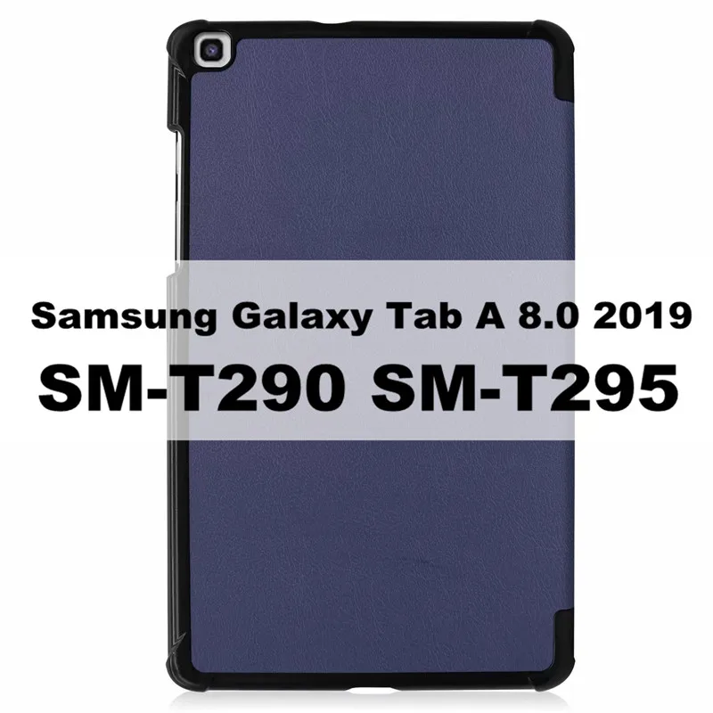 DARK BLUE 3-в сложенном виде чехол КРЫШКА ДЛЯ samsung Galaxy Tab A8 SM-T290 SM-T295 8,0 inch планшет Магнитный Fundas Capa - Цвет: DARK BLUE