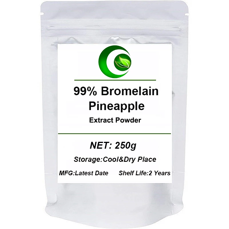 Чистый порошок бромелина 99% экстракт ананаса лучшие пищевые ферменты