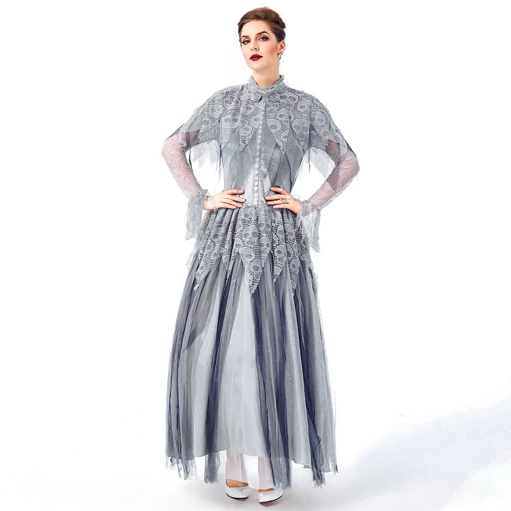 Женское платье большого размера модное женское на Хэллоуин винтажное для