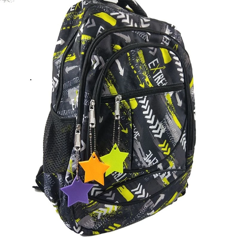 Ультрасветоотражающее кольцо для ключей со звездочкой безопасности детей