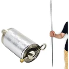 Посеребренная трость, металлическая, стальная, профессиональная, растягивающаяся, выдвижная, для снятия стресса, высокая эластичность, волшебная игрушка