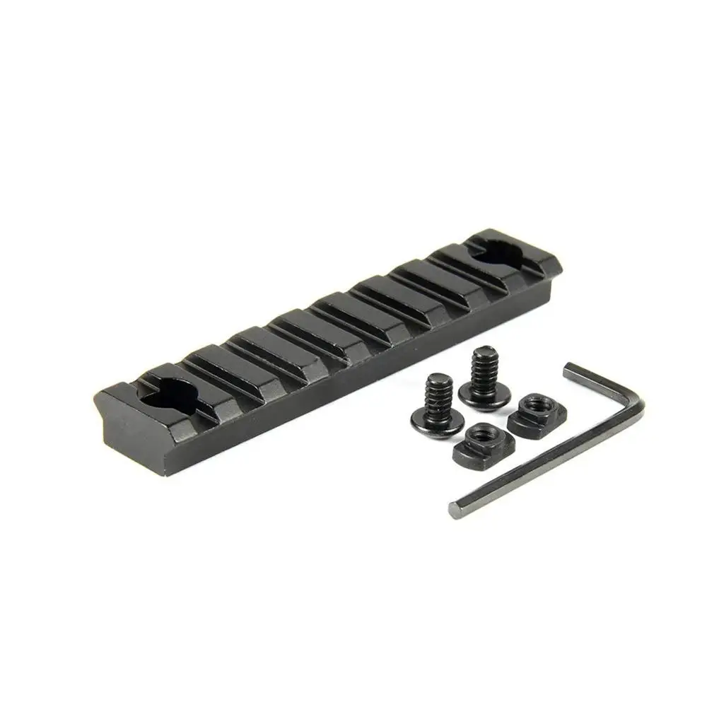 9 Slots Rail Magorui M-LOK Пикатинни/Вивера сегмент направляющая для ствольной накладки раздел 5/9/13 слот - Цвет: 9 Slots Rail