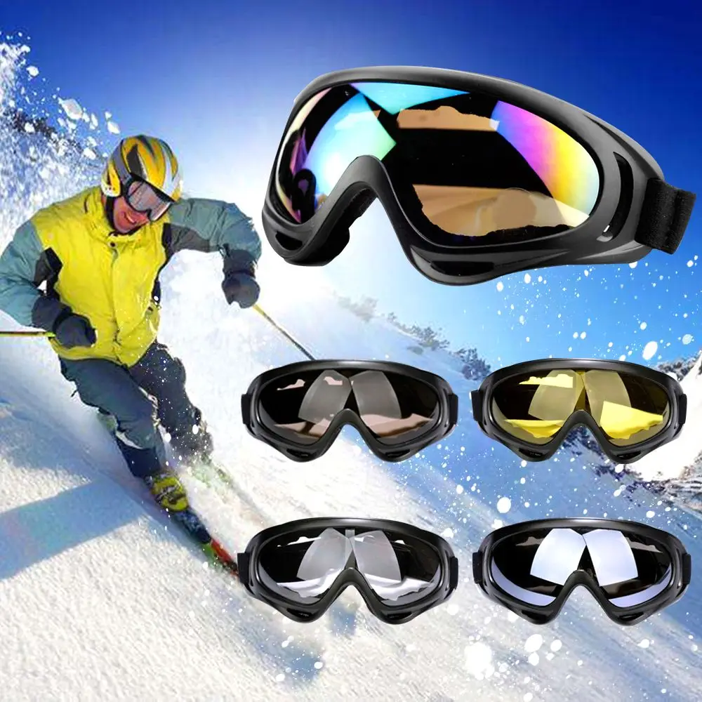 

Windproof Skiing Glasses Goggles Outdoor Sports Windproof Eyewear Glasses Ski Goggles Dustproof Moto Cycling Lens Frame Glasses
