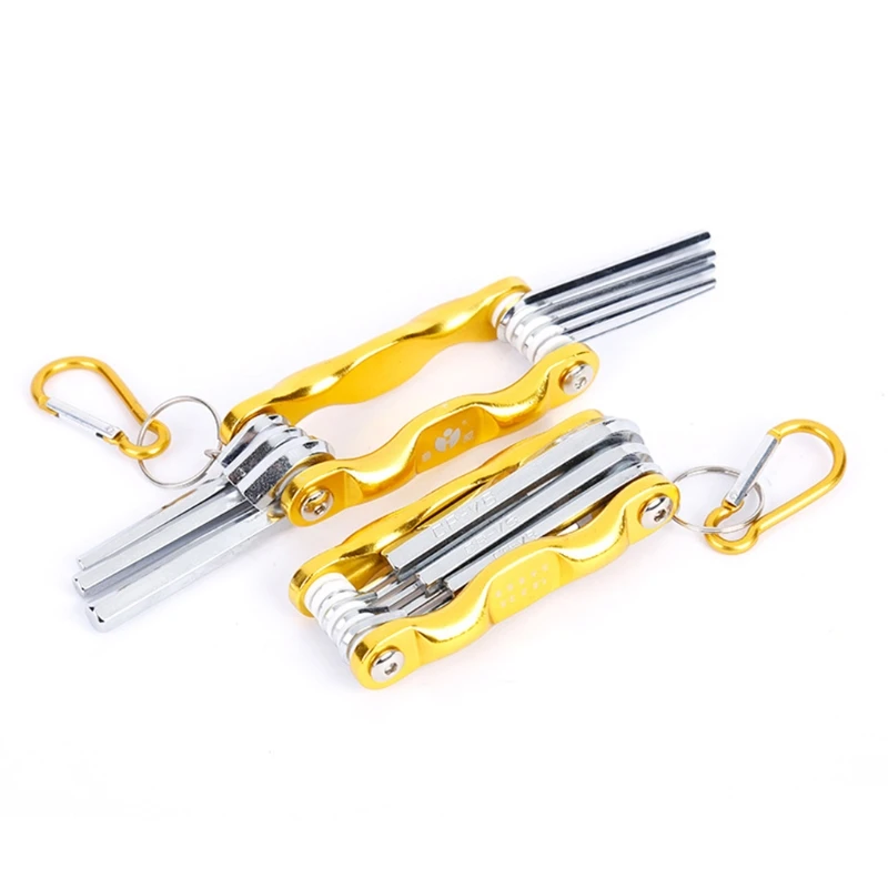 

Golden Folding Design Hex Wrenches High Hardness Sturdiness and Durability 28GF