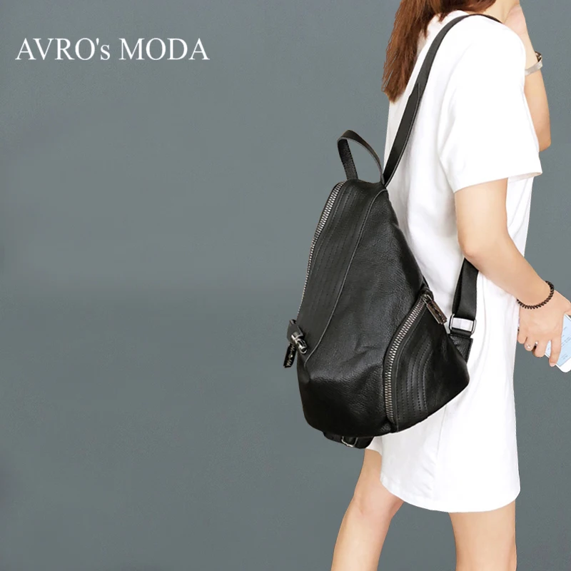 Бренд AVRO MODA рюказк женский рюкзак из натуральной кожи сумки для женщин 2020 женские