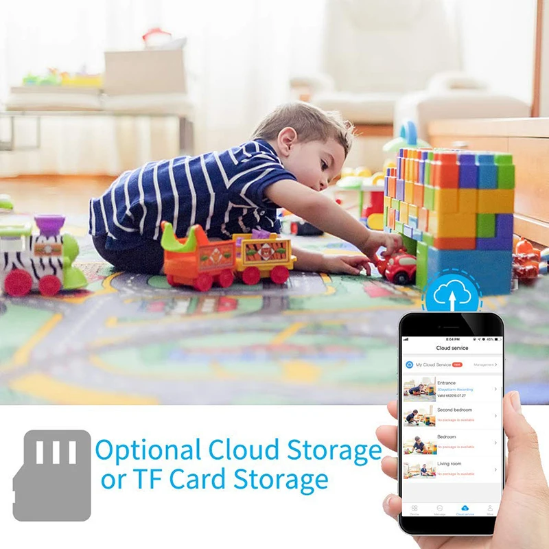 1080P облачная IP камера детский монитор умный с автоматическим отслеживанием для