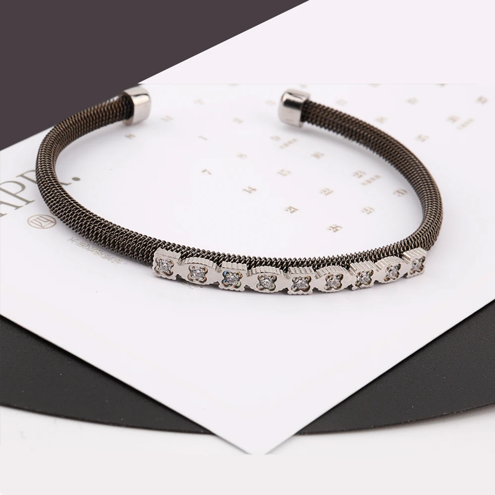 Модный Панк мужской кожаный браслет ручной работы коричневый из нержавеющей