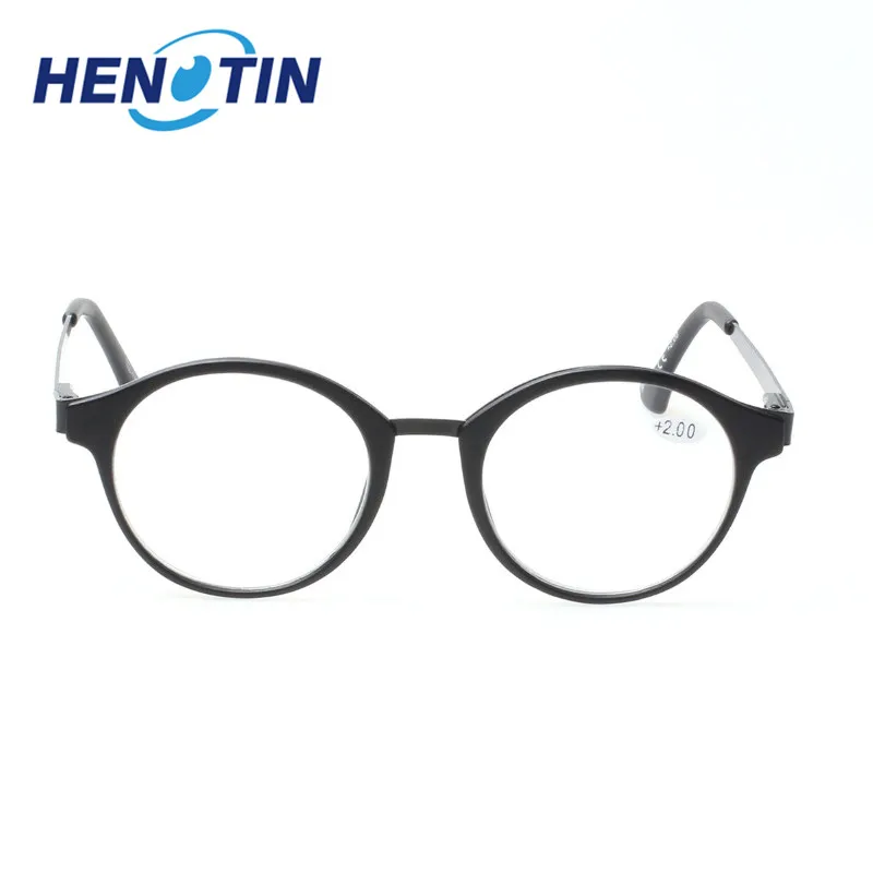 Henotin очки в металлической оправе модные для чтения круглой стиле ретро|Женские