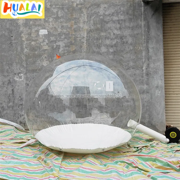 giant Christmas decoration inflatable snow globe dome snowflake balloon bubble tent show ball photo booth with air blown 2.5m | Игрушки и