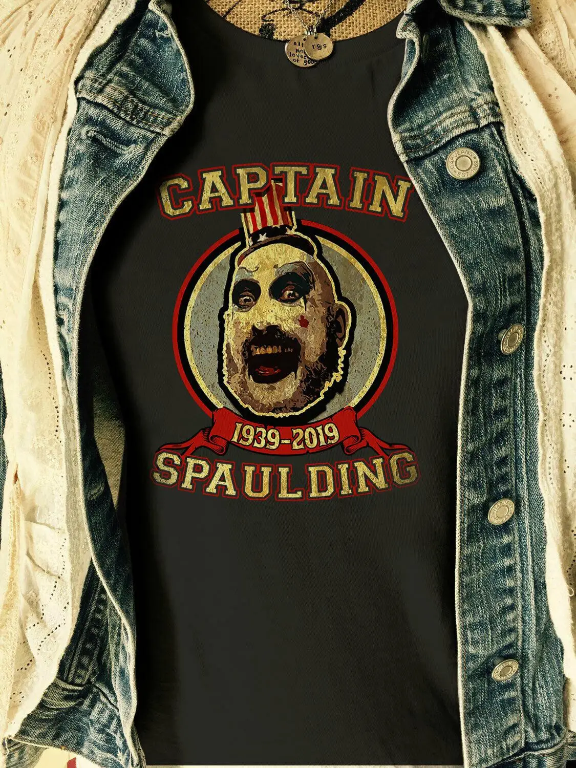 Дизайнерская футболка с капюшоном CAPTAIN SPAULDING 1939 2020|Мужские футболки| |