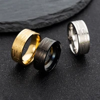 fashion simple stainless steel mens ring casual retro punk three color ring anniversary gift boyfriend gift jewelry