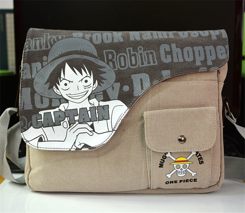 Милый аниме ONE PIECE Monkey D. Косплей Луффи Мультфильм Череп сумка через плечо Холщовая