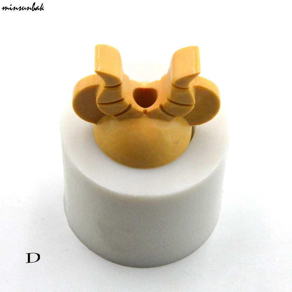 Minsunbak голова Микки силиконовая солома Топпер форма эпоксидная | Дом и сад