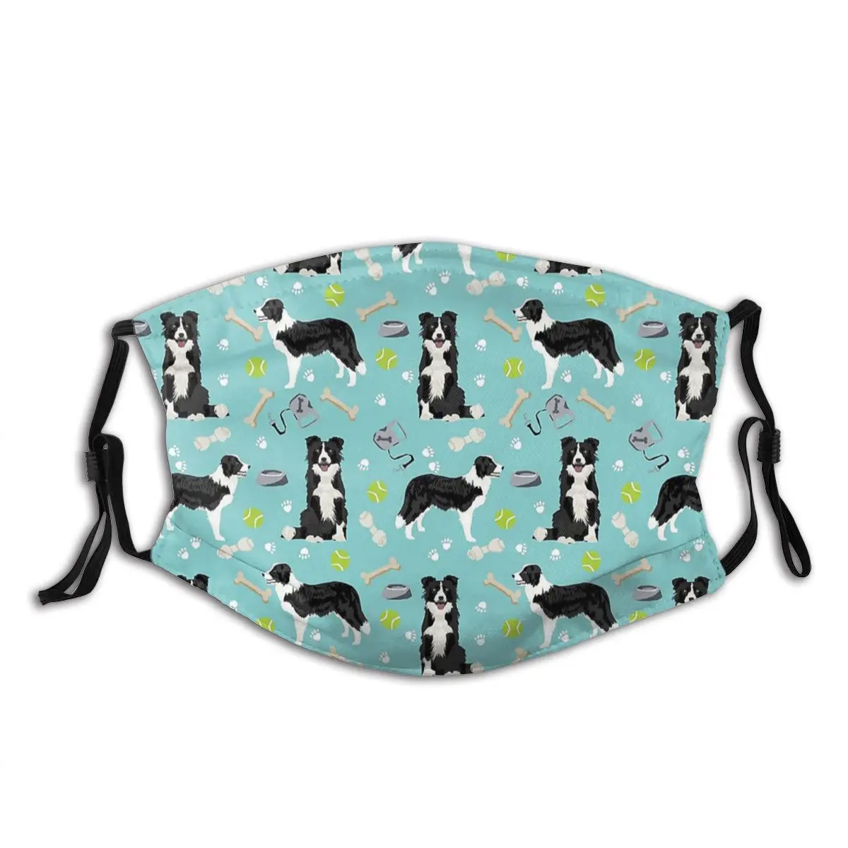 

Border Collie Cute PortraitCute Dog Animal Canine Pets Puppy Sheepdog Washable Printed Mouth Face Mask Windproof Dust Proof