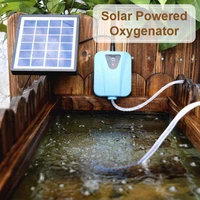 2 lmin ultra quiet solar powered oxygenator water oxygen pump pond aerator aquarium air pump for plant fish tank home garden