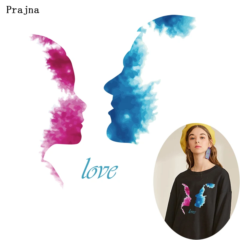 Термотрансферная аппликация с надписью Love|Заплатки| |