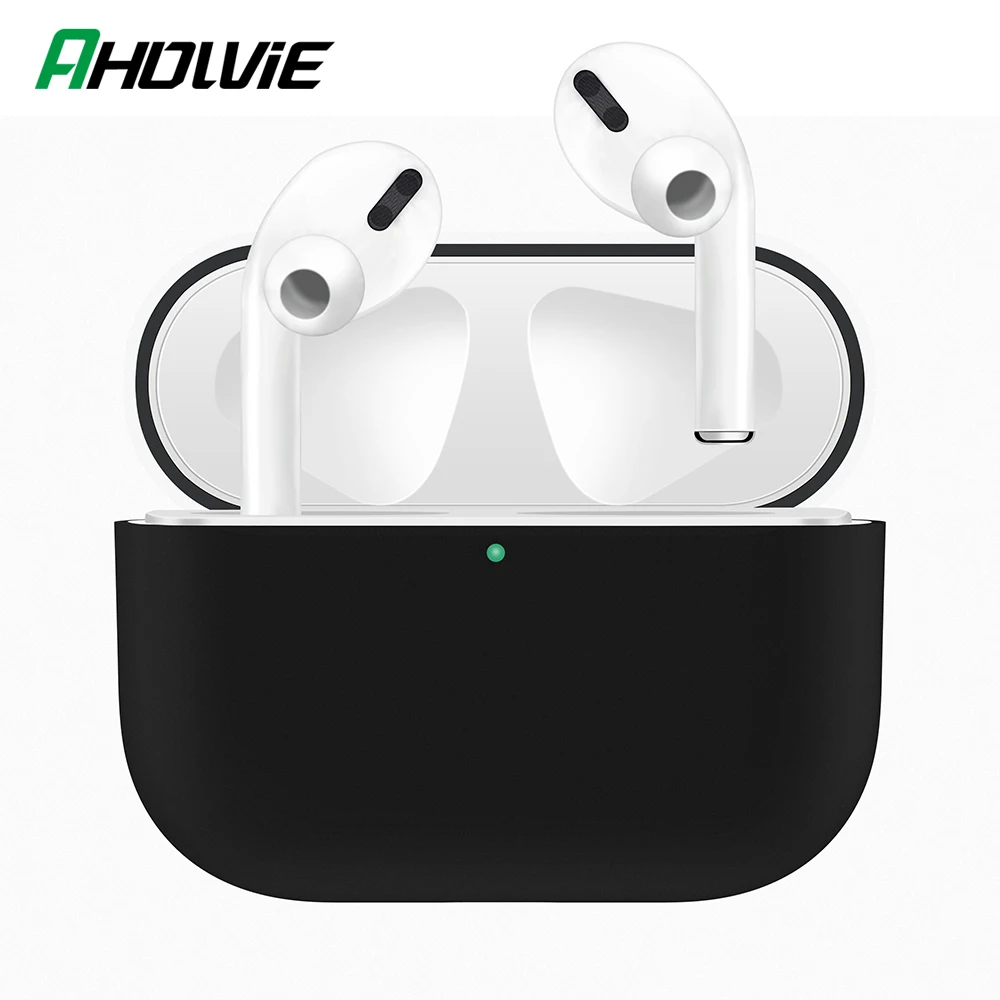 Мягкий силиконовый чехол для наушников Apple AirPods Pro Чехол s защитный на Air Pods AirPod