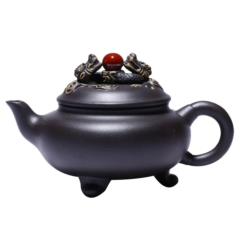 

Yixing purple clay teapot by hand