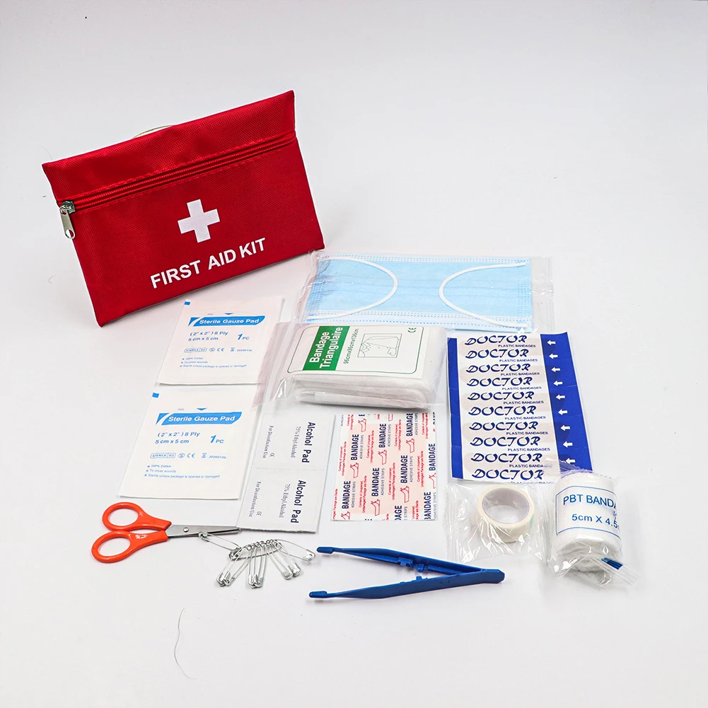 

Twelve sets of first aid kits waterproof mini outdoor travel car family small life-saving kits for first aid organizers