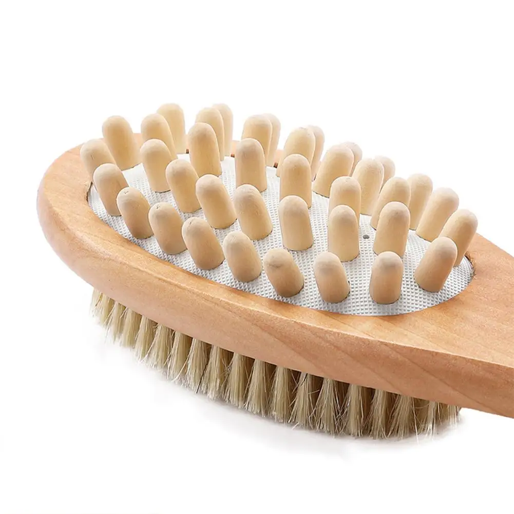 

Multi-purpose Wooden Shower Back Scrubbing Brush Bathing Accessories