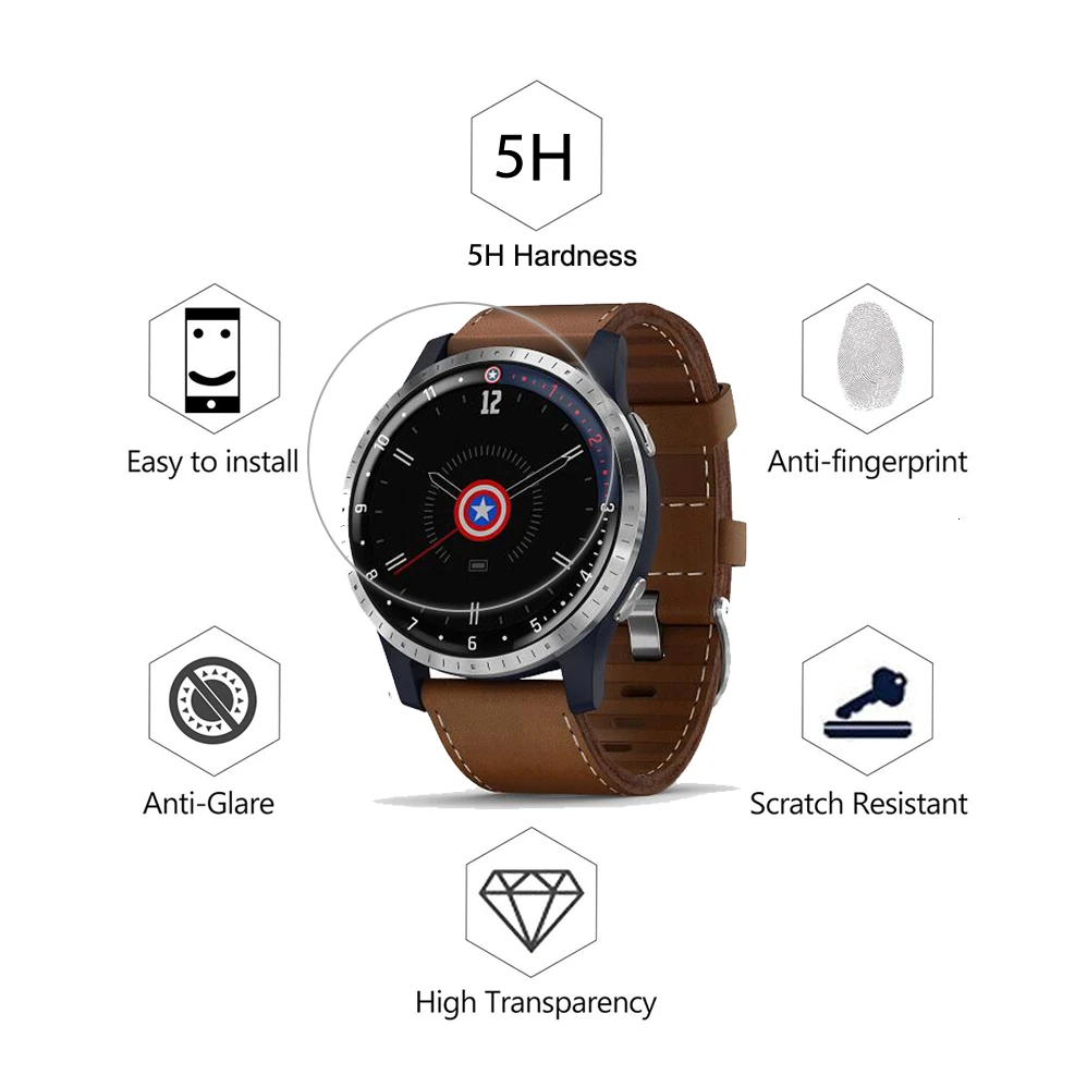 3 упаковки для смарт часов Garmin Legacy Hero Series GPS протектор экрана Первый мститель и