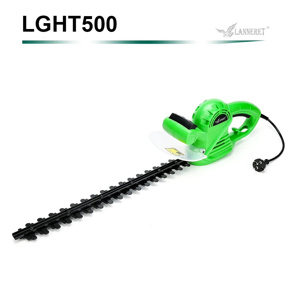 Light Green LANNERET 500 Вт хедж триммер AC Электрический 510 мм газонокосилка машина с двумя ручками переключатель безопасности садовый инструмент - Цвет: Light Green
