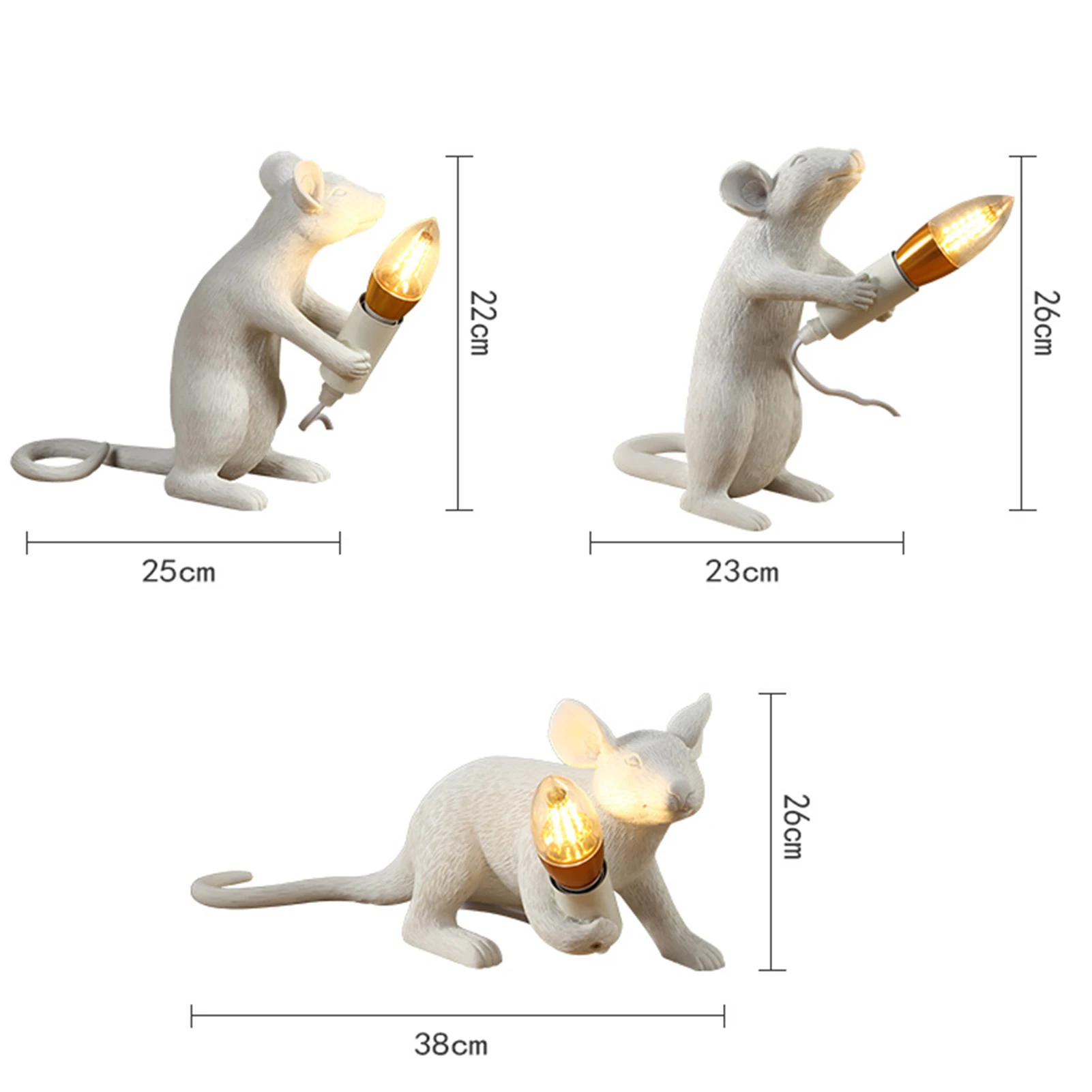 

Desktop Decoration LED Lights Mouse Shape Lamp Night Lighting For Livingroom Bedroom Decoration Accessories Modern Type Light