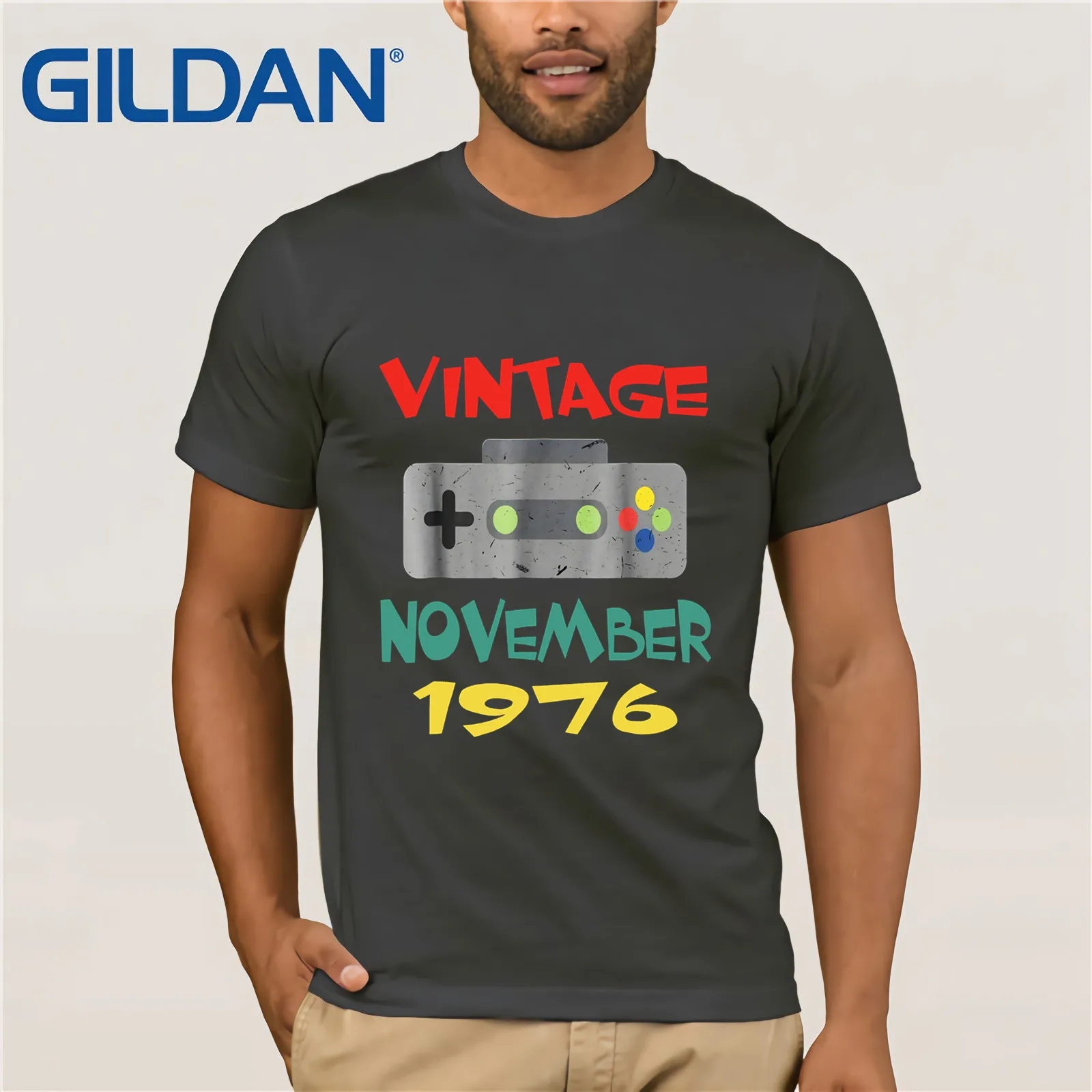 Ноября 1976 футболка 42nd подарки на день рождения 42 лет рубашка 2019 летняя с коротким