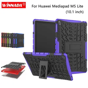 for huawei mediapad m5 lite case 10 1 inch bah2 l09 bah2 w19 bah2 w09 armor case tablet tpupc shockproof stand cover free global shipping