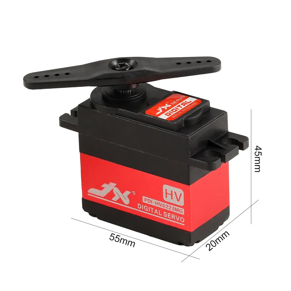 For JX PDI-HV6223MG Metal Gear 8.4V 23KG 0.16 Sec Large Torque Digital Servo RC Car Robot Airplane Aircraft Model Accessories | Игрушки и