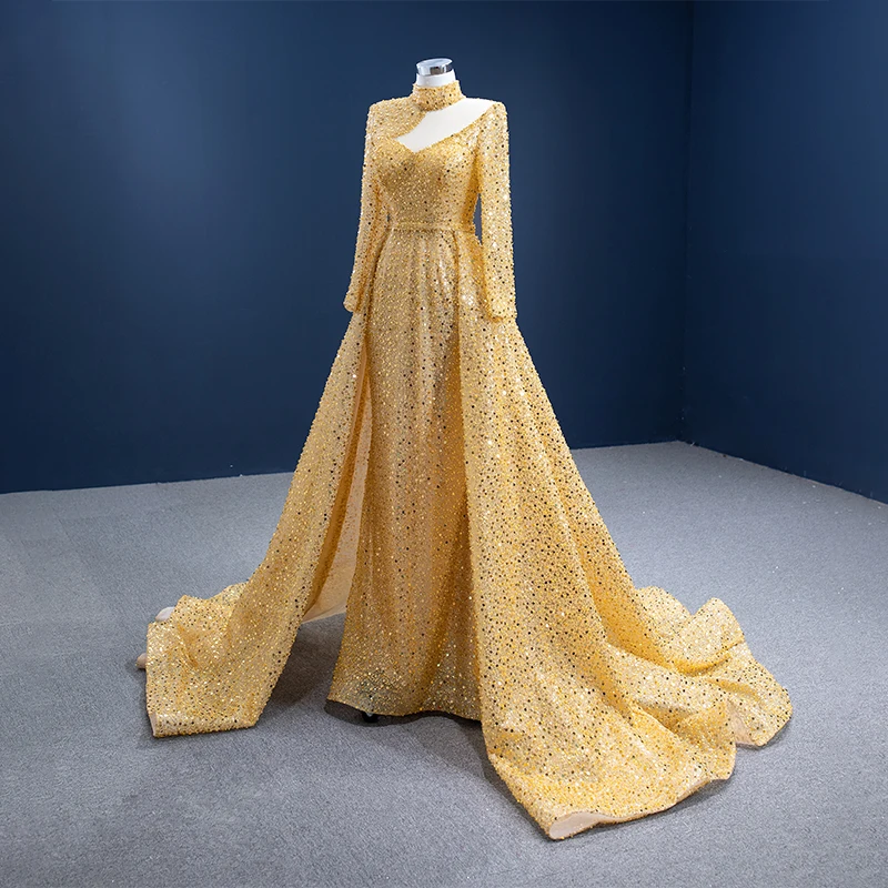 Рисунок 3 - RSM67271 Золотое роскошное сексуальное вечернее платье