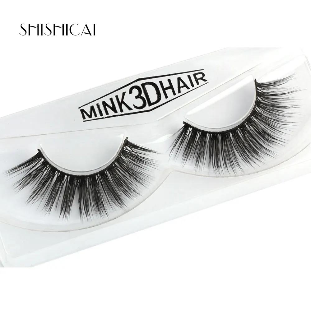 1Pair Lashes False Eyelashes Natural Makeup 3d Mink Eyelash Extension Make Up Full Strip Maquiagem Tool | Красота и здоровье