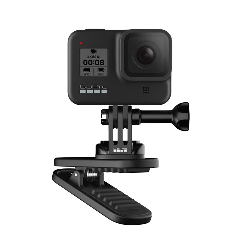 

Крепление на рюкзак с ремешком, совместимое с экшн-камерами Gopro Hero 9, 8, 7, 6, 5, 4, Fusion, DJI Osmo, Xiaomi Yi