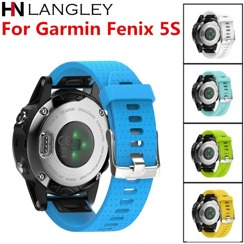 20 мм силиконовые полосы для Quickfit Garmin Fenix 5S Смарт-часы Quick Release Easy Fit силиконовый сменный ремешок для часов