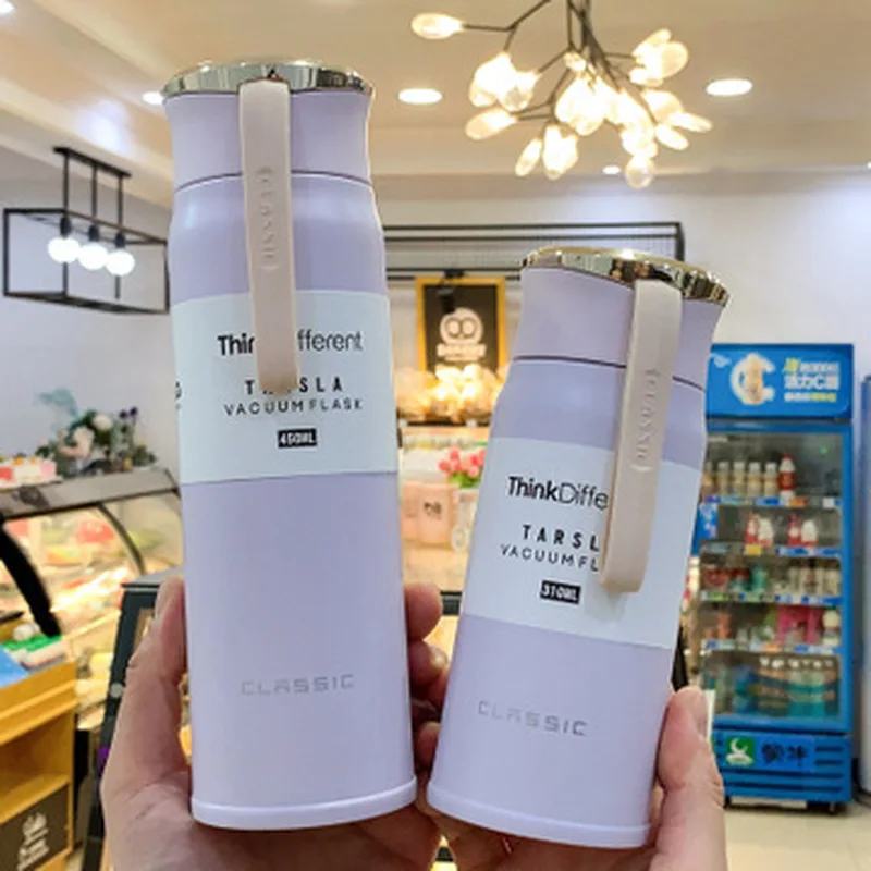 Новинка простой термос из нержавеющей стали 310/450 мл портативная вакуумная фляжка