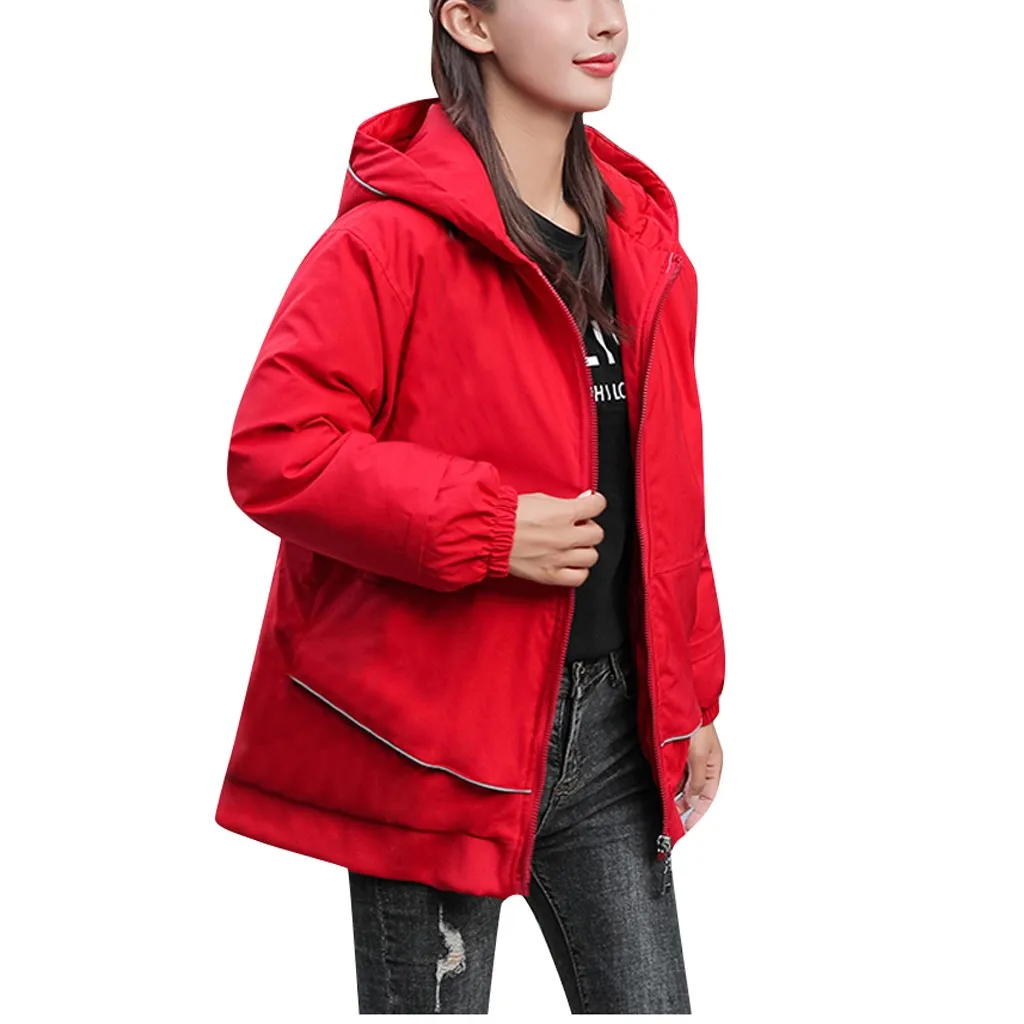 Вышитая картинка Женская парка в Корейском стиле зимняя утепленная женская